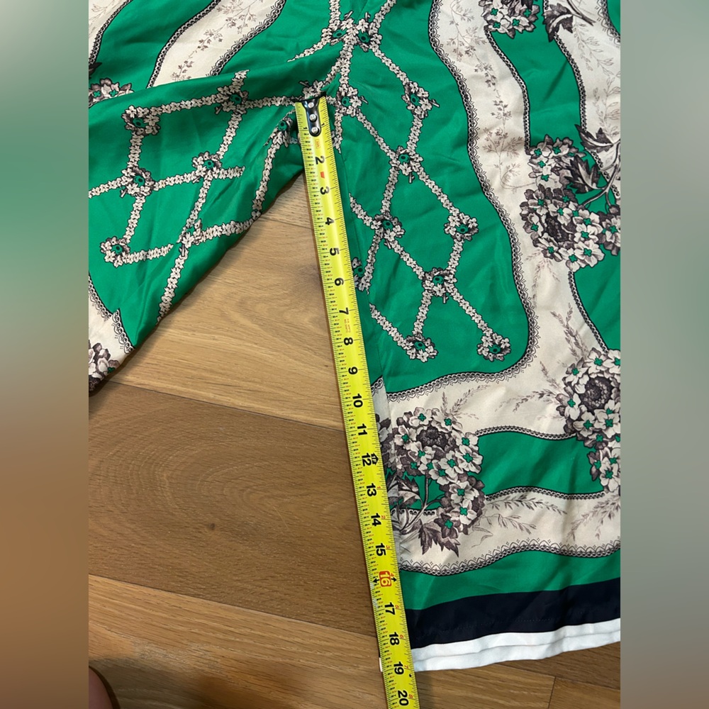 Gucci Palazzo Silk Cropped Pants Size 42 - Picture 14 of 15